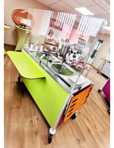 Pare haleine pour chariot à crêpes