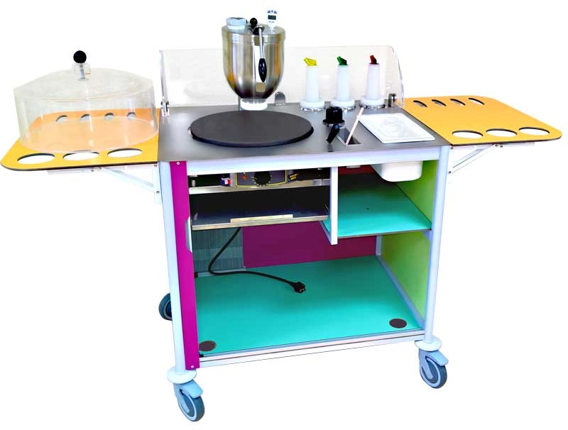 Chariot mobile à crêpes