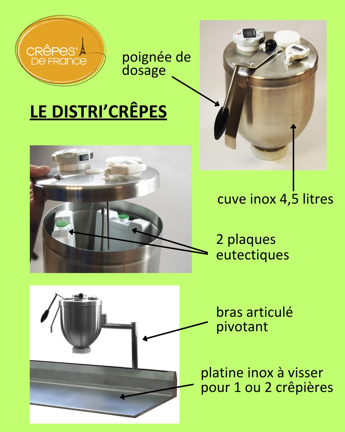 Distributeur de pâte réfrigéré