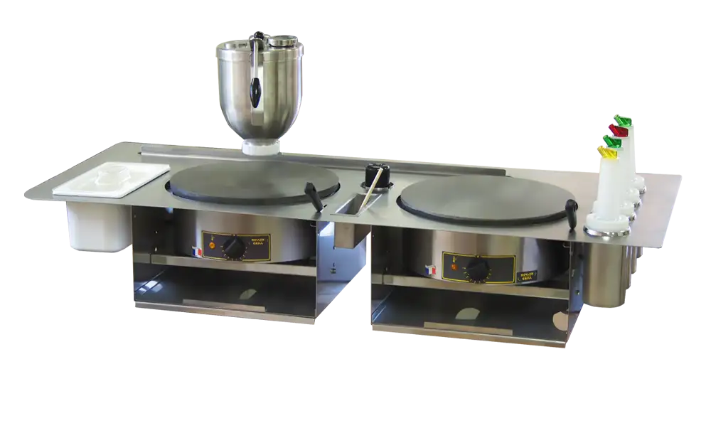 Plan de travail 2 crêpières