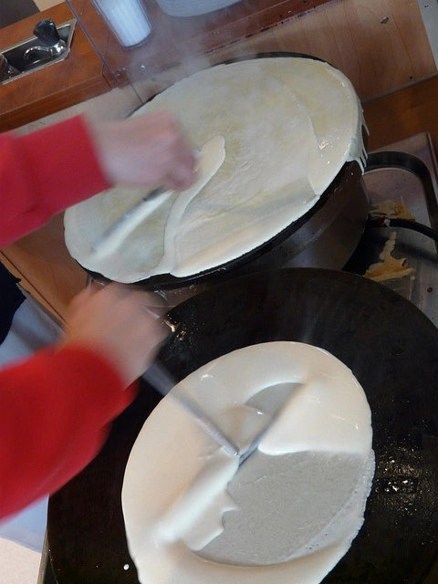 Gaspillage de p&acirc;te &agrave; cr&ecirc;pes