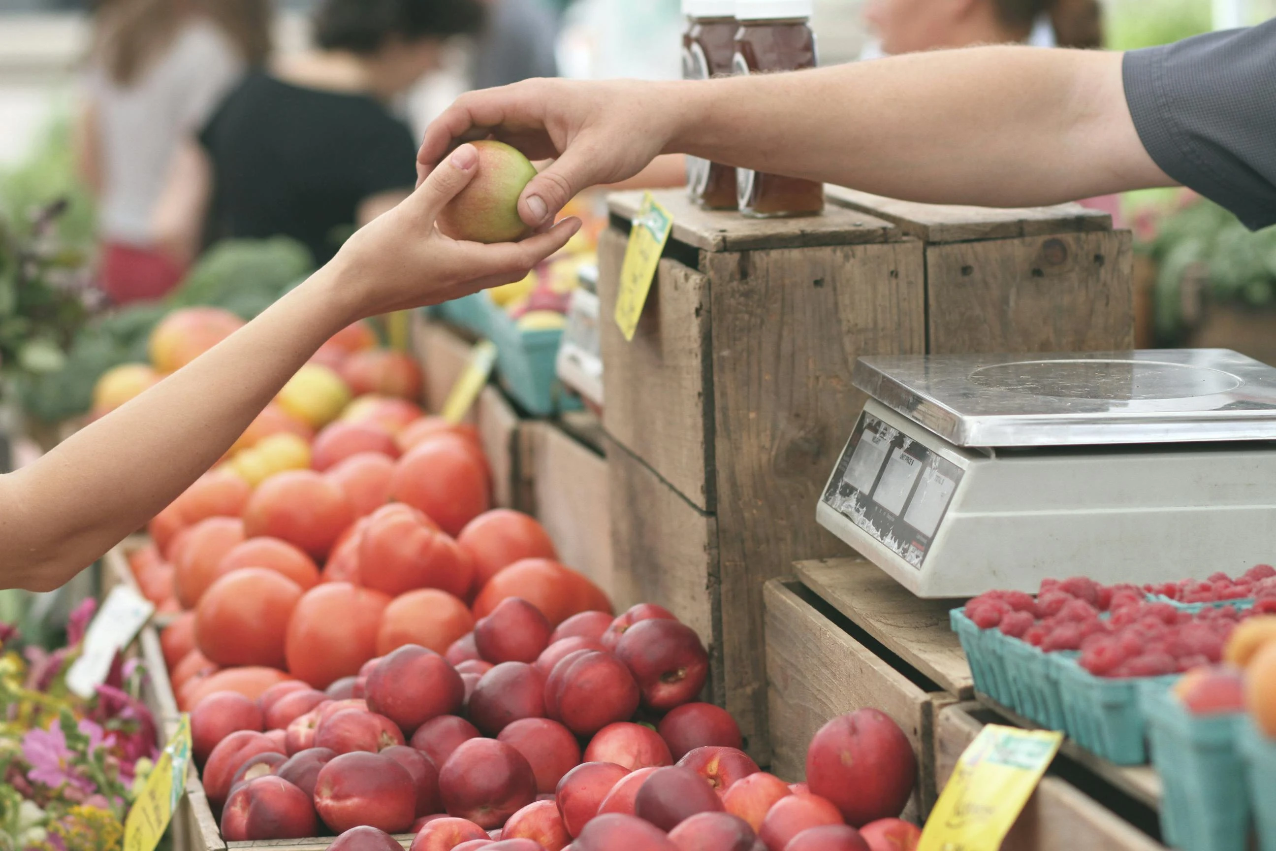 Produits de saison pour des crêpes