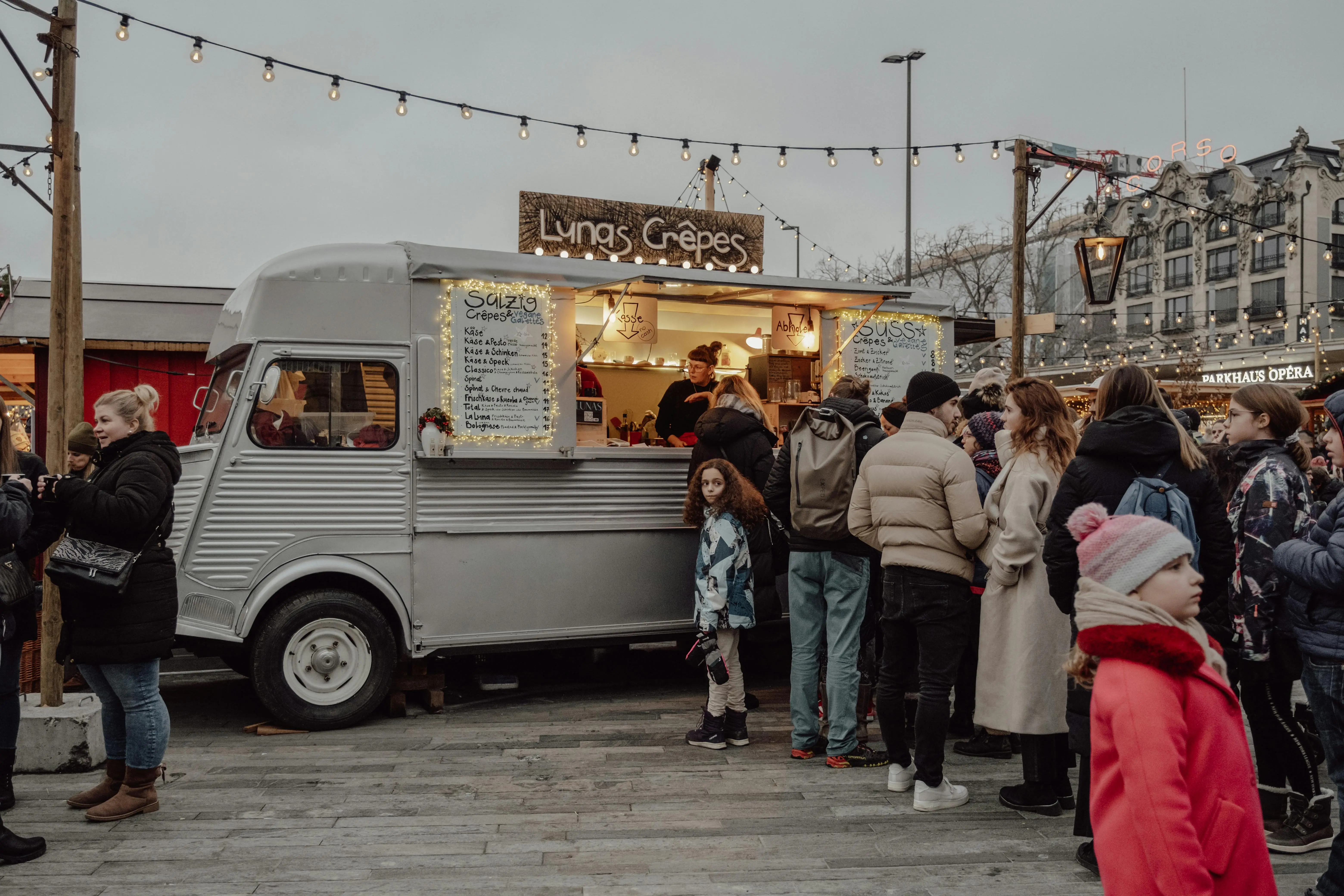 Stand de crêpes à emporter